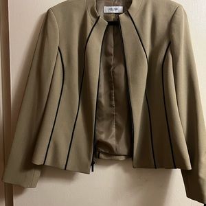 Jones Stuido Tan/Black Women’s Blazer